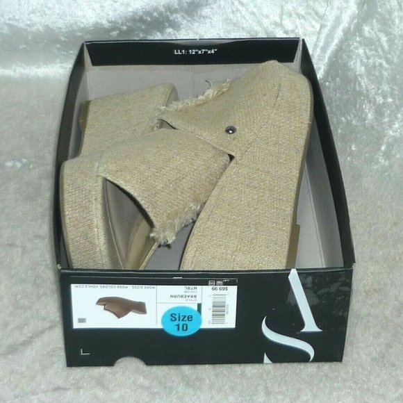 Simply Vera Wang Braeburn Womens Wedge Sandals 10 NEW - Picture 5 of 5